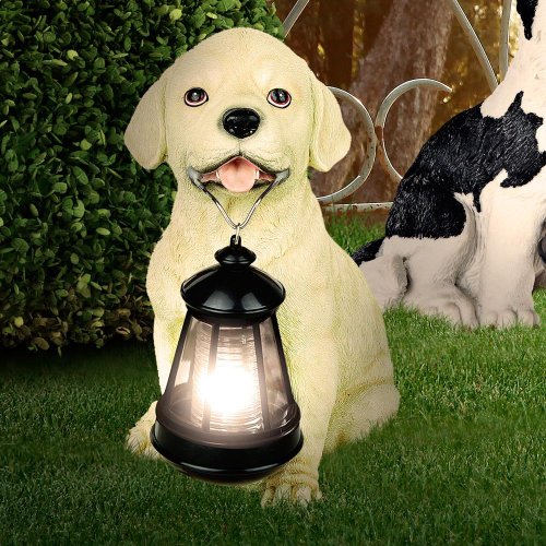 Globo Solar Außenleuchte Kunststoff Hund braun-weiß1 x LED weiß, 24.5 x 16.5 cm, H: 26.5 cm, 33372 - 3