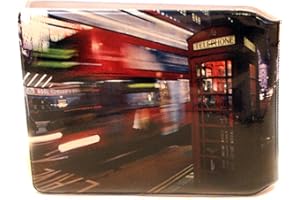 HONEEY (80+ Designs) Bus Pass Wallet Credit Travel Rail Ticket Card Holder for Oyster Zip Business ID Card - Bifold - Party Bag Gift School Leaver (Bus Telephone)