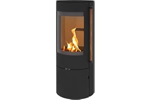 ‎H&M GERMANY H&M Germany Kaminofen EVO 2.1 Stahl Schwarz Ofen Heizofen Holzofen Kamin 7kw