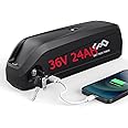 (UK Warehouse) Ebike battery 36V 24AH Long Range Lithium electric bike battery for Max 36V 700W 500W 250W Motor, Ebikeconversion kit (LG-cell)
