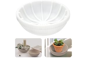 ‎LUXORAIOVA Silikonform Schale Rund Groß 20 x 7 cm, GießFormen Silikon, Obsttablett Epoxidharz Gießformen, Beton, Raysin & Gips, DIY Silikonformen für Tablett & Dekoschale, Wiederverwendbare Resin Moulds