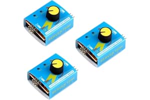 Hailege 3pcs RC Servo Tester 3CH Digital Multi ECS Consistencia Controlador de Velocidad Comprobador de Configuración de Engranaje de Dirección CCPM Master para Helicóptero RC Barco