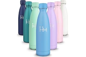 HoneyHolly Botella agua Acero Inoxidable, Botella Termica - 750ml sin BPA, Botella de Agua Deportiva, Doble Pared al Vacío a Prueba de Fugas, Cantimplora Termica para Gimnasio