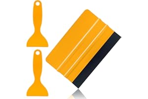 ZELHYEUU Spatola Professionale, Spatola per Wrapping Pellicola Auto, Spatola Professionale con Feltro, Spatola per Pellicole Adesive, per Pellicole per Auto, Portare 2 Pcs Spatola Plastica