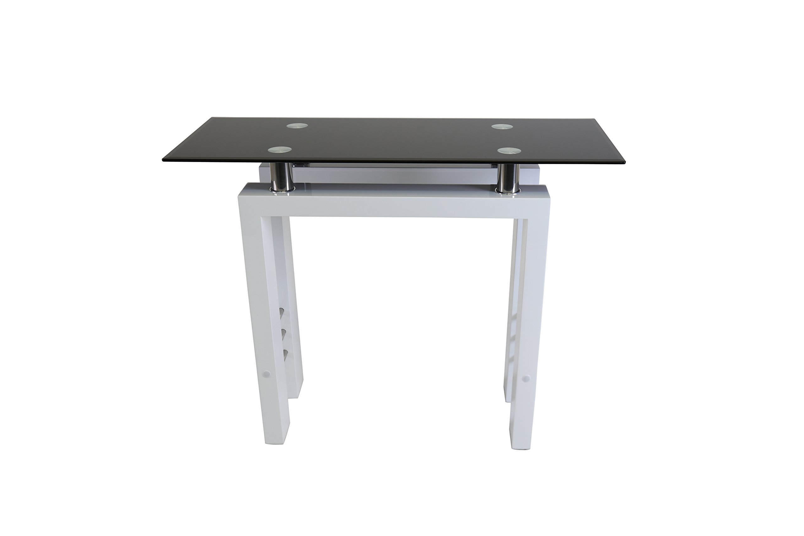 Manchester Furniture Supplies Metro Glass Top High Gloss Base Contemporary Console Table - Image 6