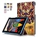 Produktbild Hülle für Lenovo Tab 3 710F - Ultra Dünn Smart Cover Leder Case Schutz Hülle Tasche + Back Case für Lenovo Tab 3 710F / Tab 3 7 Essential (7 Zoll) Tablet Schutzhülle Leder Etui (#2 Stammes-Stil)