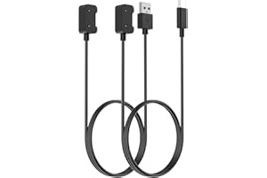 Simpeak 2Pcs Charger Cable Compatible with Samsung Galaxy Fit 3, 100cm USB+Type C Charging Cable Replacement for Samsung Galaxy Fit 3, Black
