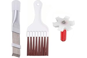 Ksvaye 3 Stück Klimaanlage Kondensator Flosse Kamm Klimaanlage Lamellenkamm Spule Kondensator Bürste Reinigungsbürste für Wärmepumpentrockner Trockner Fin Reiniger Klimaanlage Reinigung Werkzeug