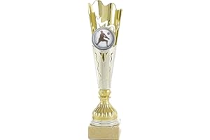 Art-Trophies TP104 - Trofeo Sportivo Mini Porta, Argento/Oro, 31 cm
