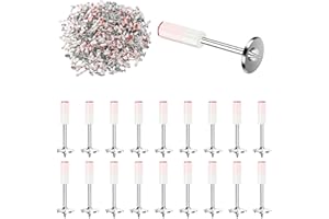 Wmzjnljy 100pcs 7.3mm Round Nails for Mini Steel Nails Guns for Ceilings, Wire Hider, Fixing Installation and Repair (100)(Z123-100)