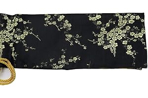 SOFIALXC Silk Sword Bag Samurai Katana Wakizashi Tanto Sword Cover Carry Bag with Golden Tassel