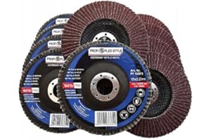 IRON MUSCLE Flap Discs 125mm 20 Pack Grinding Discs 100 GRIT for Angle Grinder to Sanding Grinding Metal Wood…