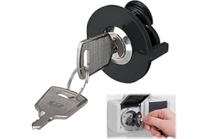 AHLMA Abschließbare Steckdose Kindersicherung Steckdose Unterputz Aussensteckdose Geeignet für Öffentliche Orte wie Schulen Krankenhäuser Fabriken Baustellen Oder Campingplätze (Schwarz)