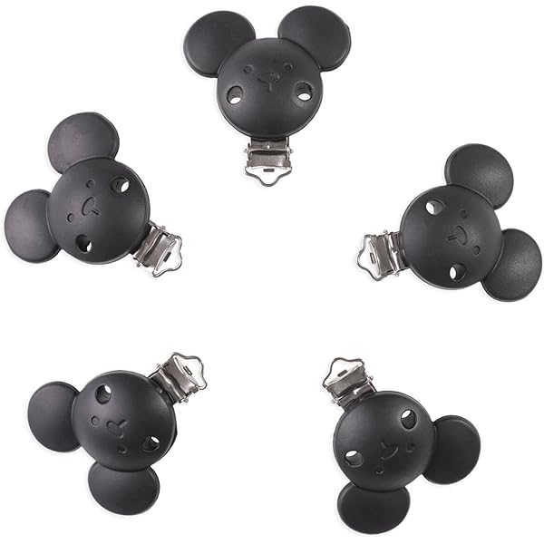 Pack De 3 Clips Para Chupete BUNNY - Sujeción Segura Y Diseño Divertido Para Bebés Y Niños