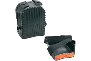 Karl Dahm Knieschoner in Kastenform, schwarz, 1 Paar I Weiche und robuste Knieschützer zur Entlastung der Knie I Ideal für Fliesenleger – 10201