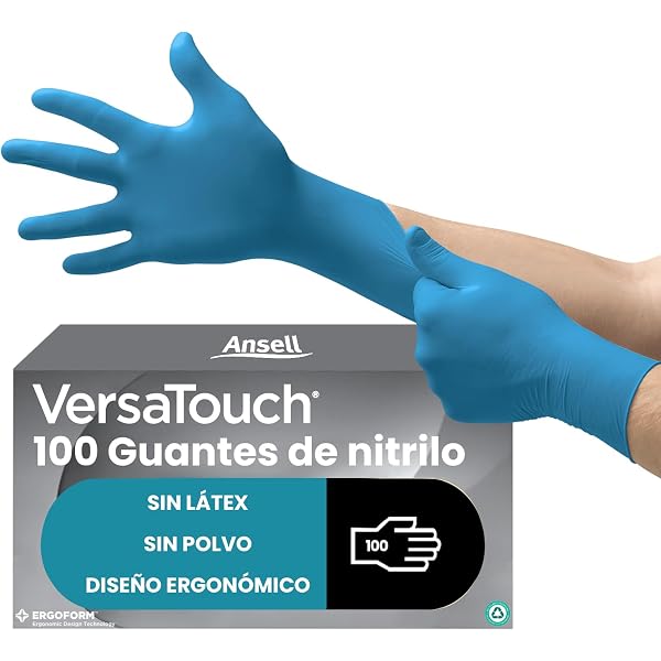 Scatola 100 Guanti Nitrile Extra Forti Taglia L - Monouso, Resistenti