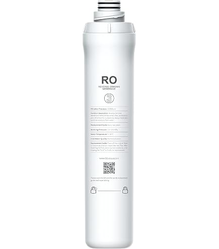 Bluevua Caraffe di ricambio per filtro da acqua ad osmosi inversa, vaso di ricambio per purificatore d'acqua senza serbatoio-1700ML