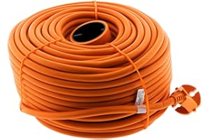 Prolongateur sans Terre obturateur 16A 50m - Orange - Zenitech