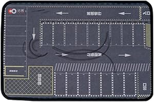 SM SunniMix Diecast Car Parking Lot, Mini Model Car Garage Scene Mat Underground Garage Mouse Pad /64 Scale Diecast Car Layout Tabletop Decor, Round Corner Mat