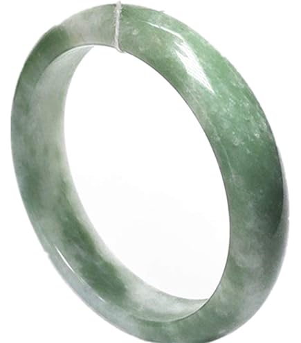 Bracciale di Bangle di Giada for Donne in Stile Cinese retrò Giada Verde Naturale Jade giadeite Naturale Giada, Braccialetto di Giada for Donne, Gioielli Artigianali (Color : Green, Size : 52-53mm