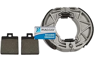 KIT PASTIGLIE FRENO + GANASCE FRENO PER PIAGGIO LIBERTY 125 DAL 2006 AL 2009 - LIBERTY 150FINO AL 2008 - LIBERTY 200 - LIBERTY 50 DAL 2005 AL 2012 ORIGINALE PIAGGIO.