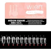 Yeni Nesil Protez Tırnak Jel Tips Soft Gel Tips Medium Square 550 adet