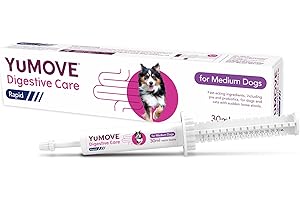 YuMOVE Digestive Care Rapid, Dog Pre and Probiotic Paste for Gut Health, Digestive Supplements with Fast-Acting Ingredients for Medium Dogs, 30ml