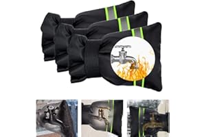 LANSKYLAN 3 Stück Wasserhahn Abdeckung Winter Frostschutz Wasserhahn Aussen Thermoschutz für Garten Wasserhahn Schutz 21 * 17cm Outdoor Verdickung Winterfester Beutel Winterschutz für Außenwasserhahn