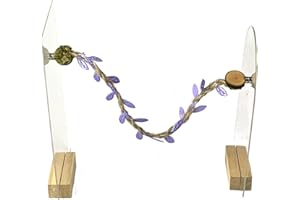 Opus Vita Jumping Spider - Rope bridges with Twine - Spider Enclosure Decor - Professionally made to cleverly attach to your Insect Enclosure Natural Twine/Lilac Single
