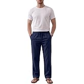 TheSeason Erkek Pamuklu Keten G&ouml;r&uuml;n&uuml;ml&uuml; Beli Bağcıklı Relaxed Fit Yazlık Pantolon