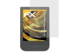 atFoliX Protecteur d'écran compatible avec PocketBook Touch HD Film Protection d'écran, antiréfléchissant et absorbant les chocs FX Film Protecteur (2X)