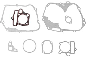 KIMISS Complete Gasket Set, 8Pcs Engine Gasket Set Replacement Parts Fit for Lifan Pit Pro Trail Quad Dirt Bike ATV+125cc lifan pit bike head gasket