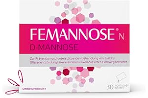 ‎FEMANNOSE FEMANNOSE N | 30 x Trinkgranulat mit 2.000 mg D-Mannose und Preiselbeer-Extrakt für die Blase (1 x 30 Femannose N)