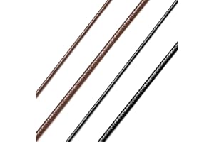 Richsteel Collier en Cuir Noir Artificiel Tressé pour Hommes et Femmes-2mm/3mm Cordon pour Pendentif 40/46/50/56/61/66/71/76 cm-Bijoux Personnalisable Prénom Unisex Fantaisie