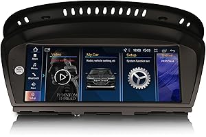 Erisin 8-rdzeniowy 4 GB RAM + 64 GB ROM Android 13 radio samochodowe Bluetooth GPS nawigacja do BMW serii 3 E90 E91 E92 E93 5er E60 E61 6 E63 E64 CIC obsługuje iDrive CarPlay Android Auto WiFi DAB+