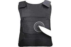 ARMOR QTREES Chaleco de trabajo de seguridad, equipo de protección, resistente a las puñaladas, protección del pecho, defensa corporal con armadura de acero de alto manganeso