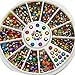Chic 2mm 3mm Colorful Nail Art Decoration Diamante Facet Rivets Metal Studs