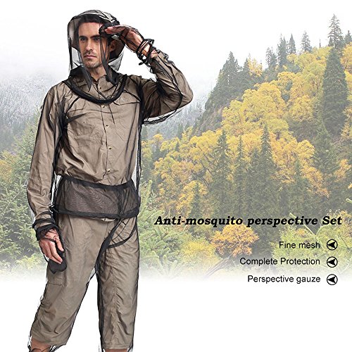 lixada leicht Sommer Bug Wear Mosquito Anzug Jacke Pad Hose Socken für Herren Damen mit extrem Mesh Hiking Fishing Camping Bee Füttern Radfahren - 2