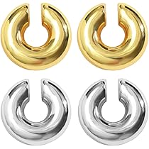 COYUN 3 Pezzi Ear Cuff per Donna Non Piercing Orecchio Cartilagine Helix Cuff Orecchini Piercing Finti Orecchini Senza Buco Donna, per Cartilagine Orecchini a clip, per Ragazze Ipoallergenici Gioielli