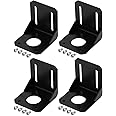 QWORK Set of 4 Stepper Motor Holders, Nema 17 Stepper Motor Holder with Screws