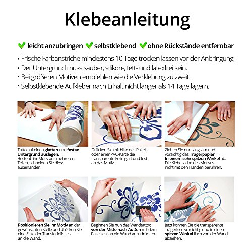 Wandora G003 Spruch Schlafzimmer Nimm dir Zeit zum Träumen… + Sterne Wandaufkleber Wandsticker schwarz (BxH) 100 x 30 cm - 6