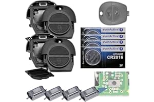 MT KEY Juego de carcasa para llave de coche Nissan Almera II, Micra II, Navara Primera P11 Terrano II X-Trail T30, mando a distancia