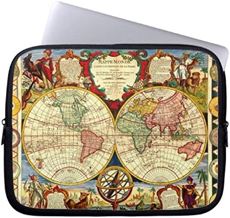 Antique World Map Art Laptop Sleeve Laptop Sleeve 15/15.6 Inch,Notebook/MacBook Pro/MacBook Neoprene Air Laptop Computer Sleeves