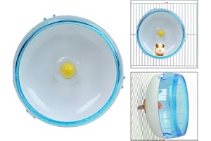 Itian Giocattoli di Plastica Ruota Corsa Esercizio per Criceti(Blu)