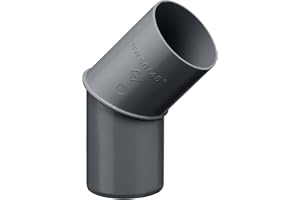 INEFA Stuprörsböj 45 grader för stuprör 50mm Antracit PVC-U