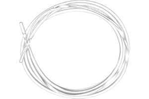 QUARKZMAN PU Trasmissione Cinghia Poliuretano Rotondo Cinghie 3mm Dia 3.3ft(1 Meter) Lunghezza Liscio Superficie Uretano Cinghia per Trasmissione Trasmissione, Traslucido