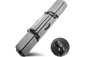 TYRONAL Snowboard Bag with Wheels,Heavy Duty 600D Polyester Oxford Wear-Resistant,Padded Snowboard Bag for Single Snowboard and Snowboard Boots.