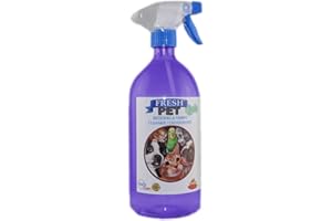 Trade Chemicals FRESH PET 2in1 BEDDING & FABRIC,Clean & Deodorise -1L with Spray - LAVENDER