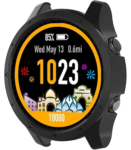 X-Best Custodia per Garmin Forerunner 945, Accessorio in TPU di Ricambio Custodia Protettiva in Silicone per Custodia Protettiva Antiurto e infrangibile per Garmin Forerunner 945/935 Smart Watch