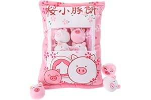 NAIXIN Cute Snack Pillow Peluches Juguetes Pudín Decorativo Extraíble Kitty Cat Dolls Regalos creativos de juguete para adolescentes Niñas Niños